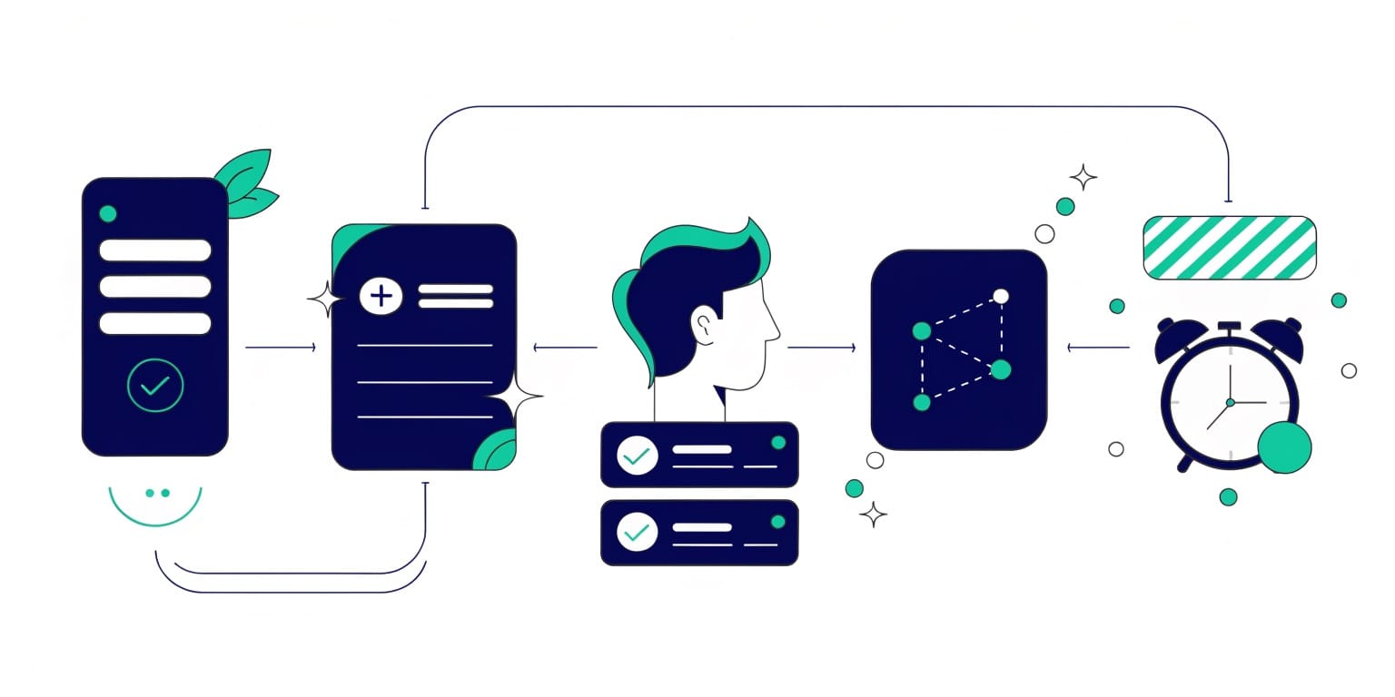5 adımda berber randevu programı kurulum sürecini gösteren akış diyagramı