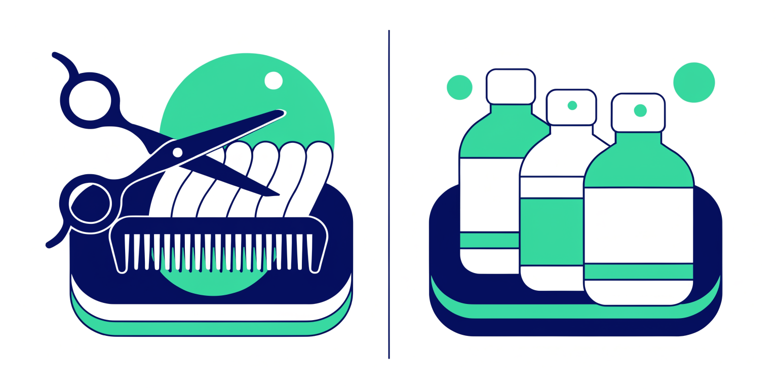 Kuaför personel hizmet primi ve ürün satış primi karşılaştırma infografik