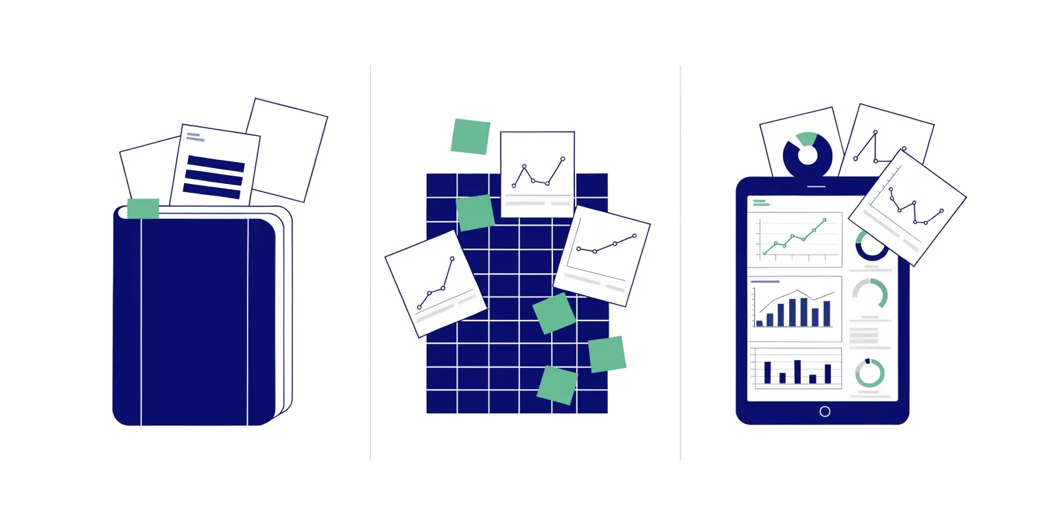 Kuaför kasa takibi yöntemleri olarak defter Excel ve dijital sistemi karşılaştıran infografik