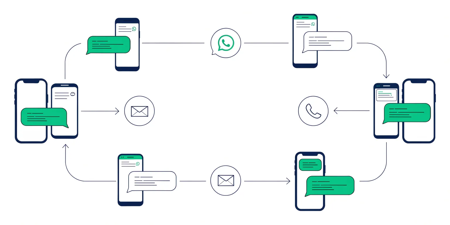 WhatsApp ve SMS otomatik randevu hatırlatma akış diyagramı