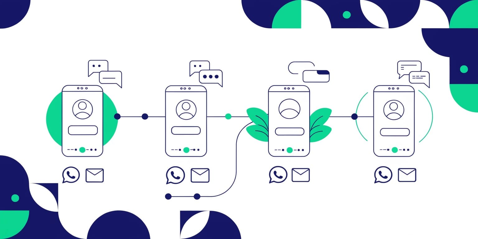 Otomatik müşteri iletişim akışı ve WhatsApp hatırlatma senaryosu diyagramı
