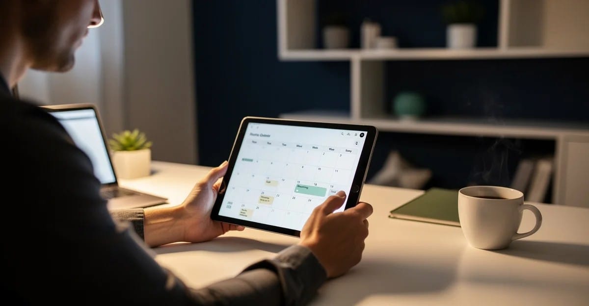 Freelancer randevu programı ile takvimini yöneten tek kişilik işletme sahibi